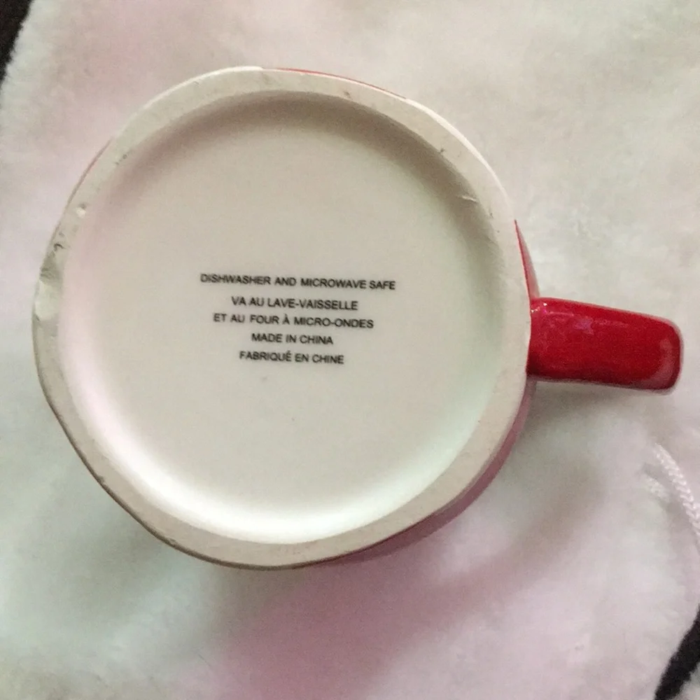 Festive Red and White Joy Mug - Picture 2 of 4